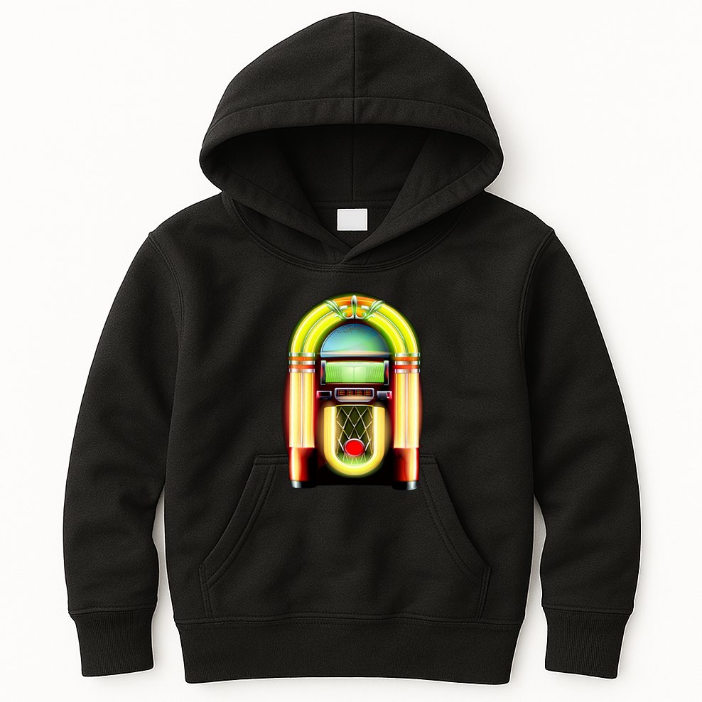Neon Juke Box Kids Hoodie