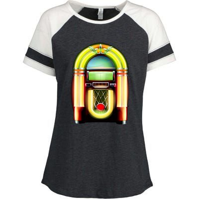 Neon Juke Box Enza Ladies Jersey Colorblock Tee