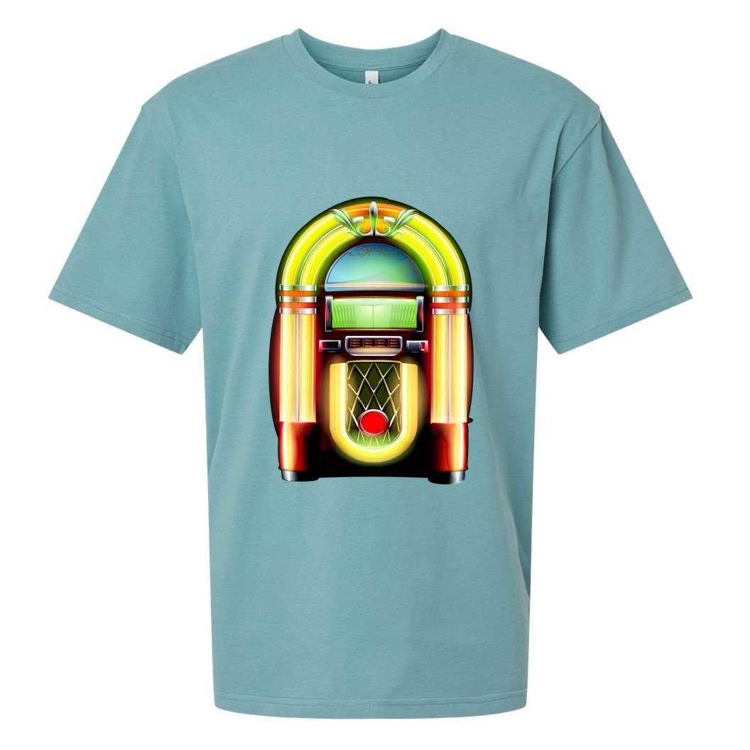 Neon Juke Box Sueded Cloud Jersey T-Shirt