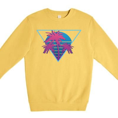 Neon Palm Trees Premium Crewneck Sweatshirt