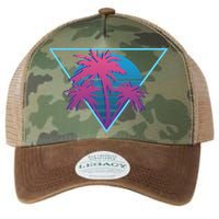 Neon Palm Trees Legacy Tie Dye Trucker Hat