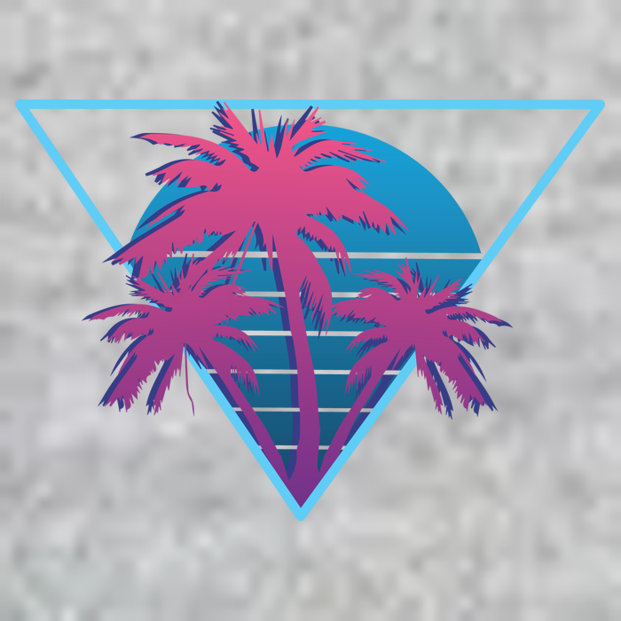 Neon Palm Trees T-Shirt