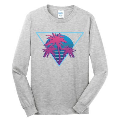 Neon Palm Trees Tall Long Sleeve T-Shirt