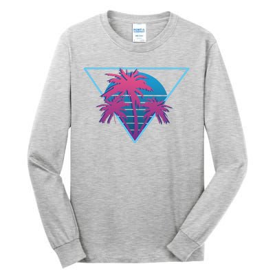 Neon Palm Trees Tall Long Sleeve T-Shirt