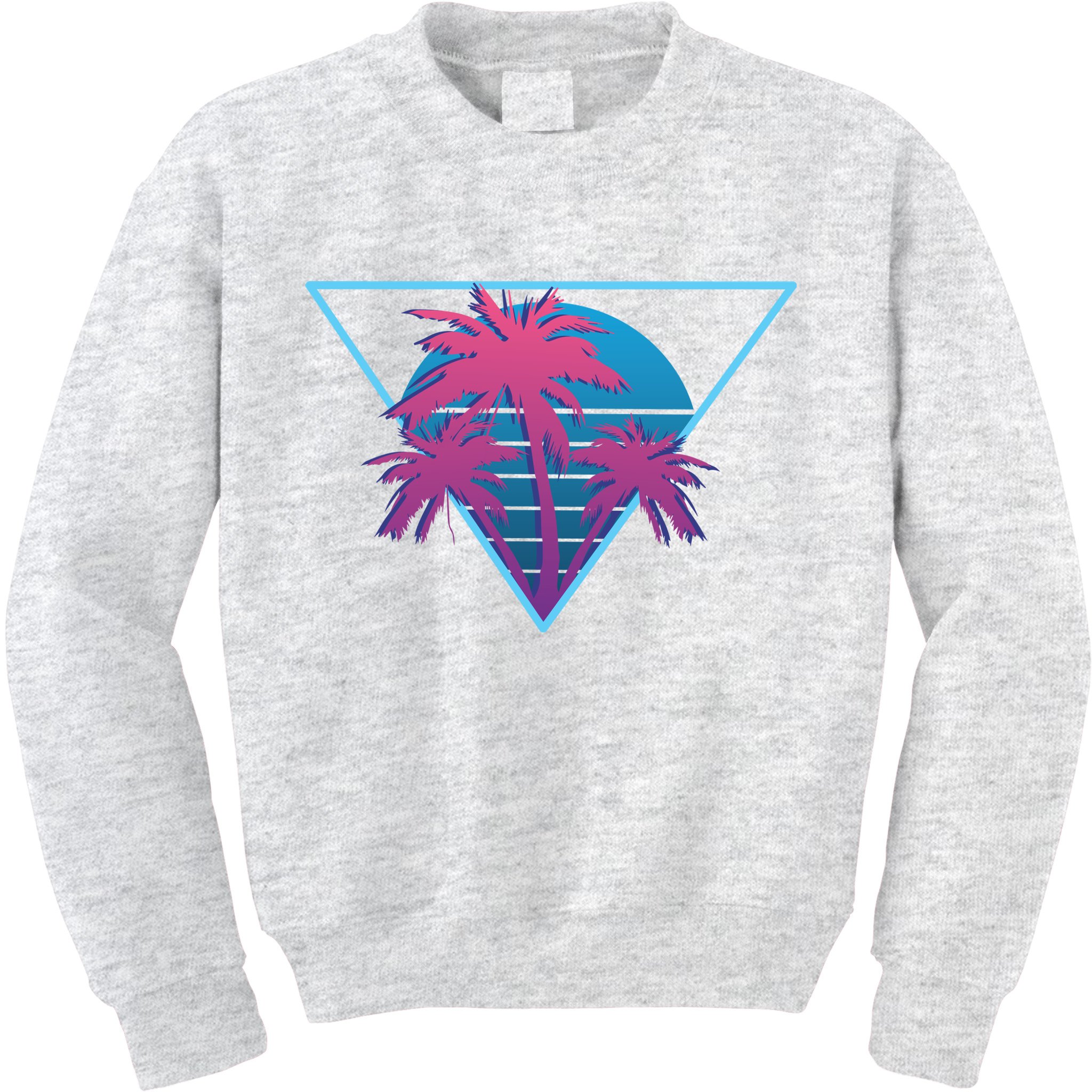 Neon Palm Trees Kids Sweatshirt