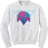 Neon Palm Trees Kids Sweatshirt