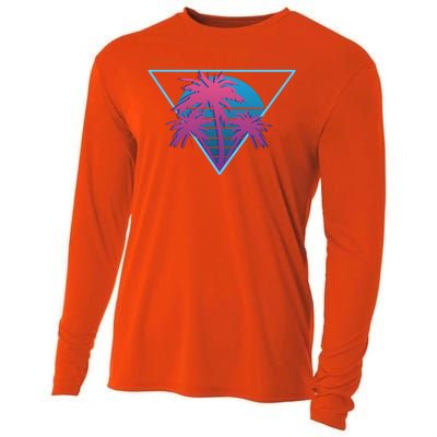 Neon Palm Trees Cooling Performance Long Sleeve Crew