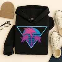 Neon Palm Trees Hoodie