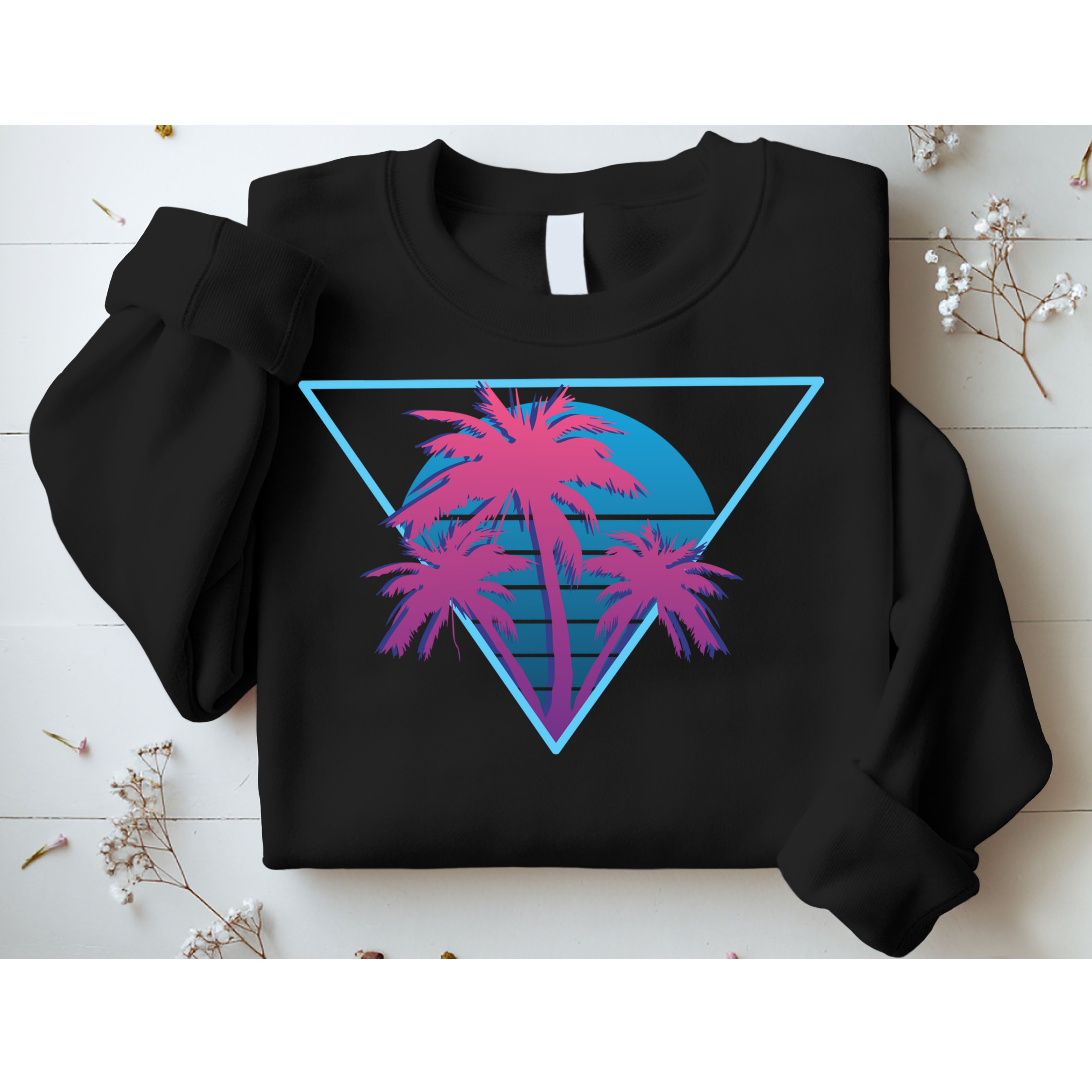 Neon Palm Trees Sweatshirt