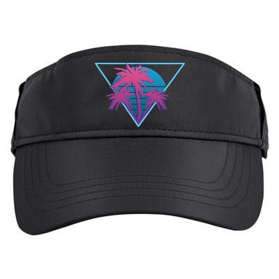Neon Palm Trees Adult Drive Performance Visor