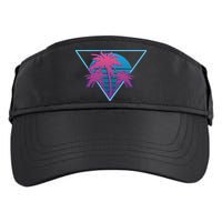 Neon Palm Trees Adult Drive Performance Visor