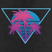 Neon Palm Trees Adult Drive Performance Visor