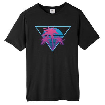 Neon Palm Trees Tall Fusion ChromaSoft Performance T-Shirt