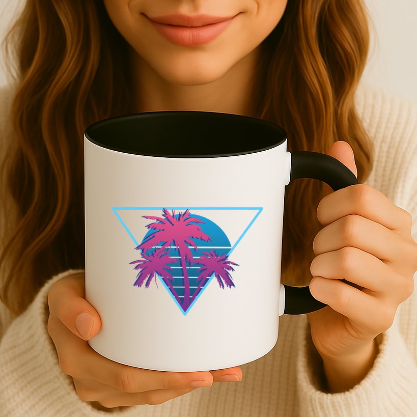 Neon Palm Trees Mug