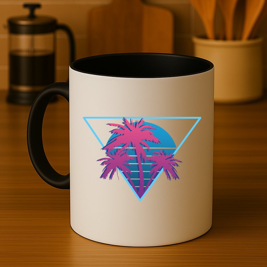 Neon Palm Trees Mug