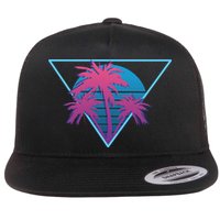 Neon Palm Trees Flatbill Hat