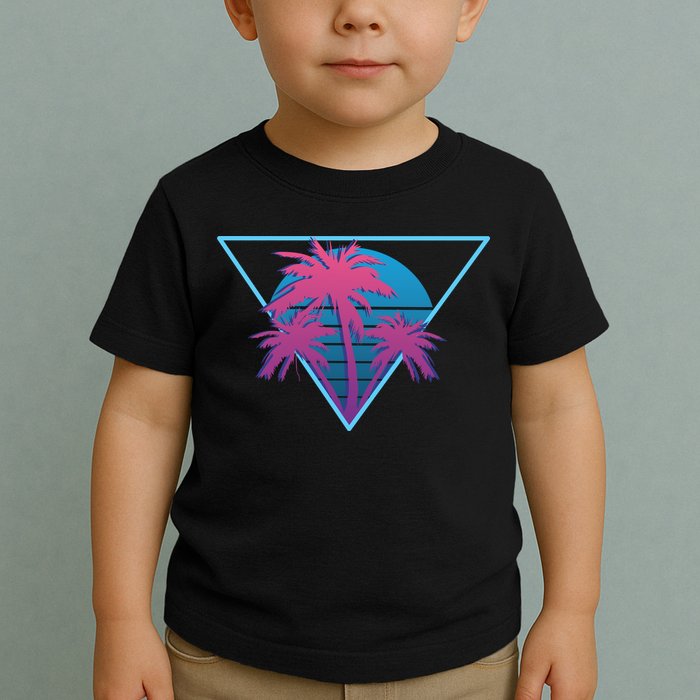 Neon Palm Trees Toddler T-Shirt
