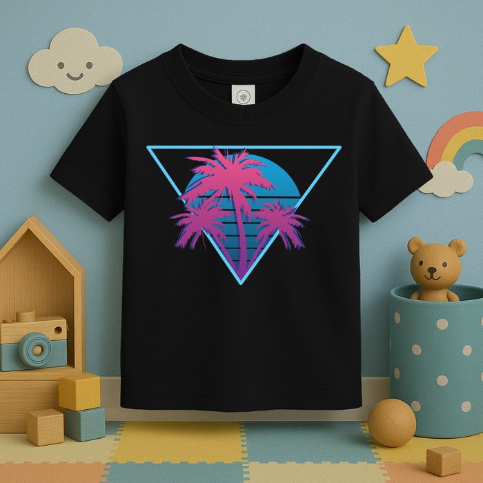 Neon Palm Trees Toddler T-Shirt