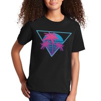 Neon Palm Trees Kids T-Shirt