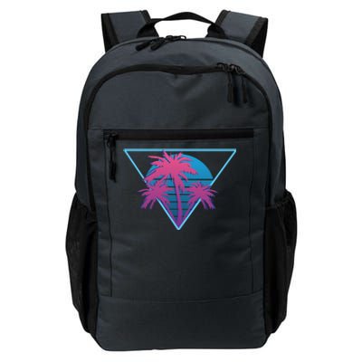 Neon Palm Trees Daily Commute Backpack