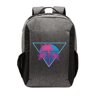 Neon Palm Trees Vector Backpack