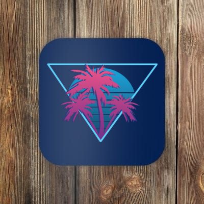 Neon Palm Trees Coaster