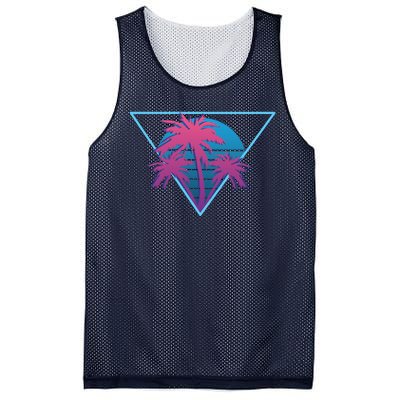 Neon Palm Trees Mesh Reversible Basketball Jersey Tank