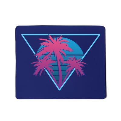 Neon Palm Trees Mousepad