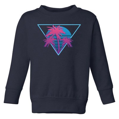 Neon Palm Trees Toddler Sweatshirt