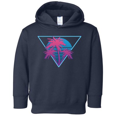 Neon Palm Trees Toddler Hoodie