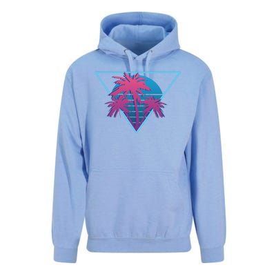 Neon Palm Trees Unisex Surf Hoodie