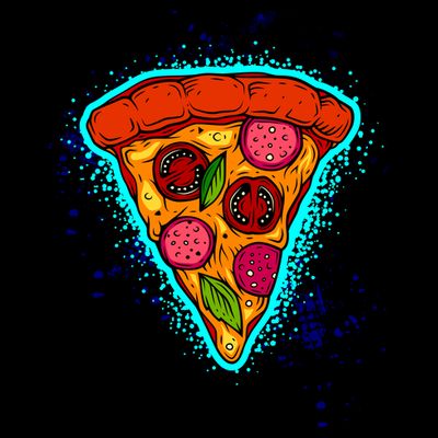 Neon Pizza T-Shirt
