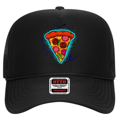 Neon Pizza Trucker Hat