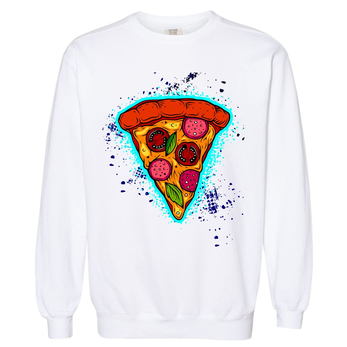 Neon Pizza Garment-Dyed Sweatshirt