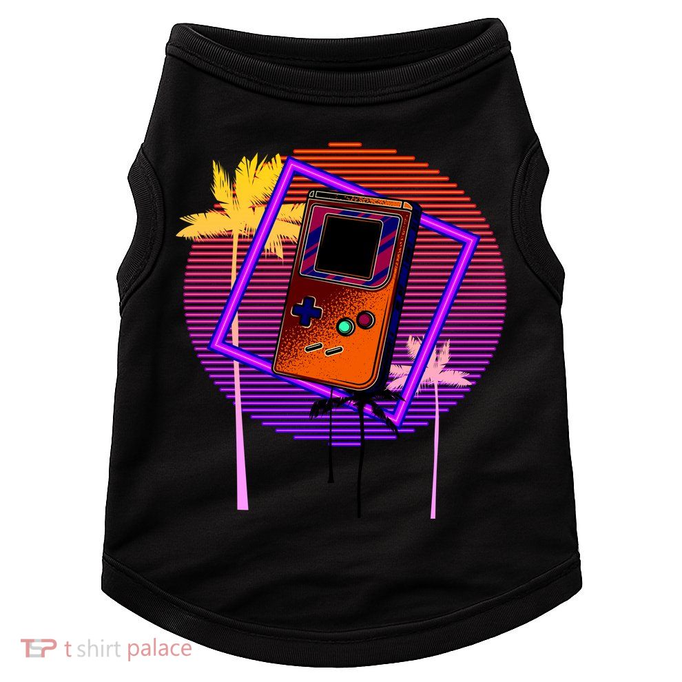Neon Retro Video Game Doggie Tank
