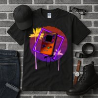 Neon Retro Video Game Tall T-Shirt