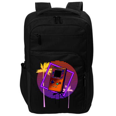 Neon Retro Video Game Impact Tech Backpack