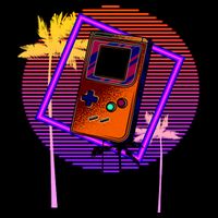 Neon Retro Video Game 7-Panel Snapback Hat