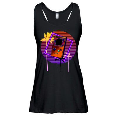 Neon Retro Video Game Ladies Essential Flowy Tank