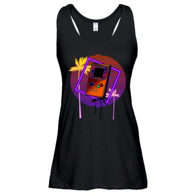 Neon Retro Video Game Ladies Essential Flowy Tank