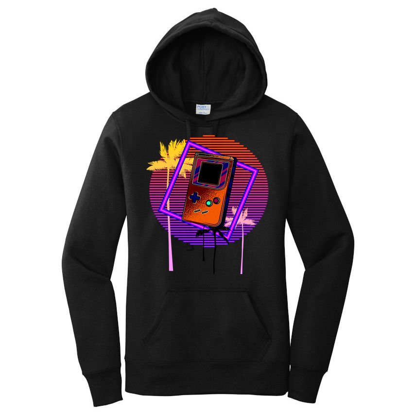 Neon Retro Video Game Women's Pullover Hoodie