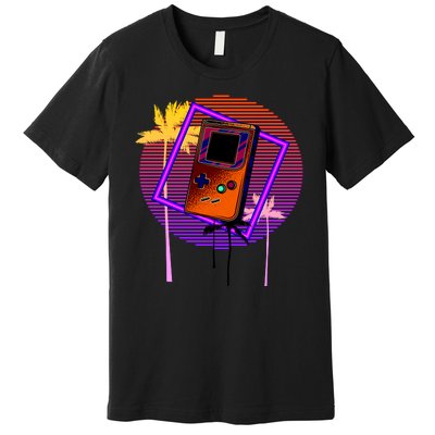 Neon Retro Video Game Premium T-Shirt