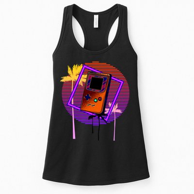 Neon Retro Video Game Womens Tank Top