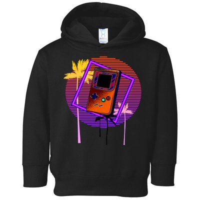 Neon Retro Video Game Toddler Hoodie