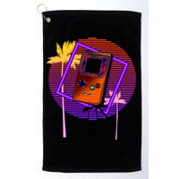 Neon Retro Video Game Golf Towel