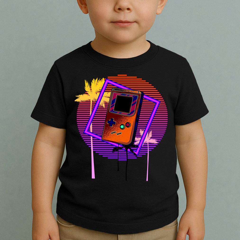 Neon Retro Video Game Toddler T-Shirt
