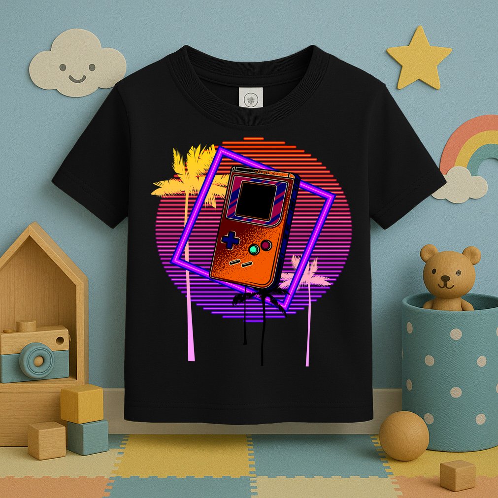 Neon Retro Video Game Toddler T-Shirt
