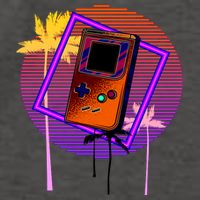 Neon Retro Video Game Vector Backpack