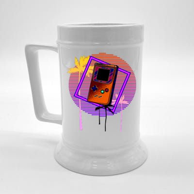 Neon Retro Video Game Beer Stein