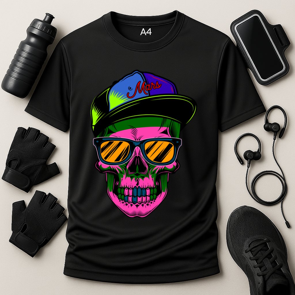 Neon Skeleton Mars Performance Shirt